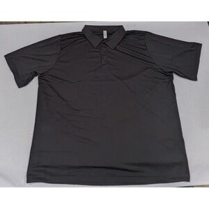 Team 365 Polo Shirt Mens 3XL Black Excellent Performance Short Sleeve Solid